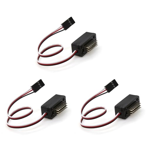 Control de luces para coche RC con interruptor CH3 de panel LED de tres vías