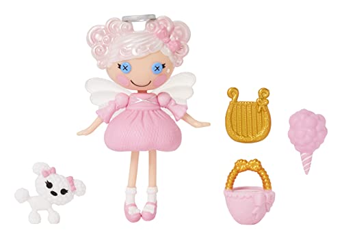Lalaloopsy Mini Doll - Cloud E. Sky with Mini Pet Poodle, 3" Angel Mini Doll with White Hair, Halo, Wings and Accessories, in Reusable House Package playset, for Ages 3-103, Multicolor, 579038