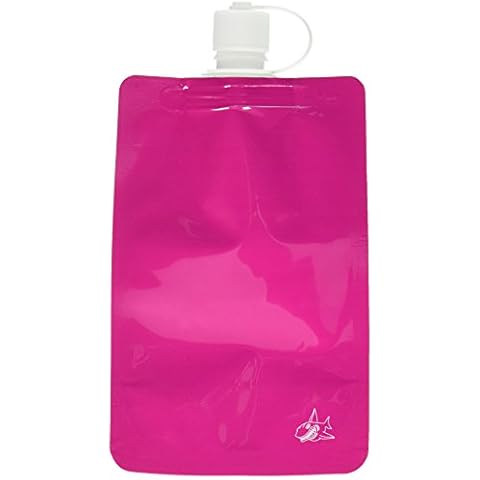 Shark 10982 Happy Hour Skinzz Flexibler wiederverwendbarer Flachmann, 213 ml, Pink Cover