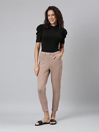 Image of GO COLORS Soft Cotton Blend Printed Jeggings Ankle Length for Women| Breathable, Mid Rise