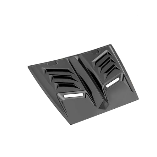 Prises d'air de capot en ABS noir brillant, autocollants déco universels pour moteur de voiture