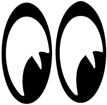 Pair Of Eyes Funny Bumper Sticker Car Van Bike Sticker Decal Printed On To White Vinyl Approx 4.5 x 2 Each Eye