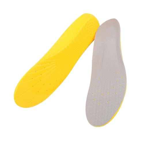 DEARMAMY Plantillas Cómodas Unisex para Zapatos Deportivos Cuero Material Duradero y Transpirable Absorbentes de Antideslizantes Talla Recortables para Soporte y Diario