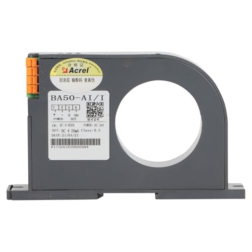 Transductor de corriente CA de 0 a 600 A modelo BA50-AI/V con salida analógica CC 1 a 5 V