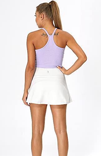 Image of icyzone Athletic Tennis Skirts for Women with Pockets Shorts, Workout Running Golf Skorts