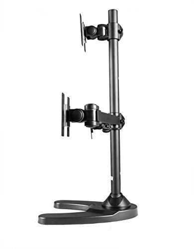 Monmount Triple Monitor Stand Freestanding Triangle Orientation Holds Up To 27-Inch Screens, Black (Lcd-3501T-B) #TOP1