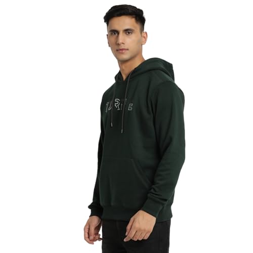 Sweat à capuche tricot homme vert taille 44 pull uni Turtle - 2