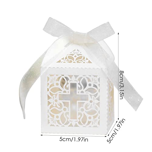 Caixas de lembrancinhas cruzadas - Sacos para lembrancinhas de batismo | Caixas de lembrancinhas de