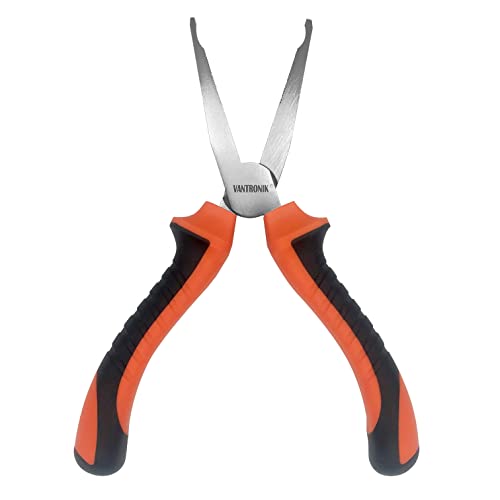 VANTRONIK Fuse Puller for Flat Blade Square Automotive Jcase Box Shaped Car Fuse, Insulated, Serrated Teeth Rounded Grooves with Notch, 6.5â€Length for Car Boat Truck