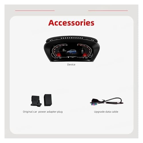 Velocímetro LCD de 12,3 pulgadas para viajes en BMW E70 6