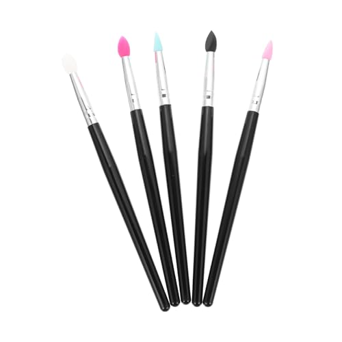 Gogogmee 5Pcs Silicone Lip and Eyeshadow Brush Portable Makeup Applicators for and Eyeshadow Sequins Lightweight and Easy to Clean Travel present for Women
