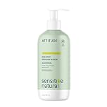 ATTITUDE Body Lotion for Sensitive Skin with Oat and Avocado Oil, EWG Verified Moisturizer, Dermatologically Tested, Vegan, 473 mL