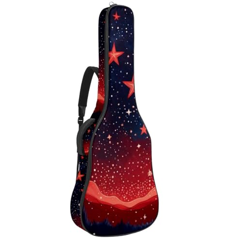 Housse guitare acoustique universelle pour musiciens nomades motif étoilé