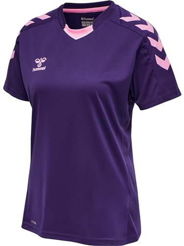 hummel Femme Hmlcore Xk Poly Jersey S/S pour Femme T shirt, Violet (512), L EU