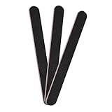 3er Pack Nagelfeilen, 100/180 Schleifbrett für Nägel, Schwarze Doppelseitige Professionelle Nagelfeile, Stabil und Geeignet für alle Nageltypen, Ideal für Heim- und Salonmaniküre
