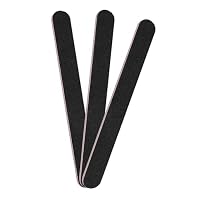 3er Pack Nagelfeilen, 100/180 Schleifbrett für Nägel, Schwarze Doppelseitige Professionelle Nagelfeile, Stabil und Geeignet für alle Nageltypen, Ideal für Heim- und Salonmaniküre