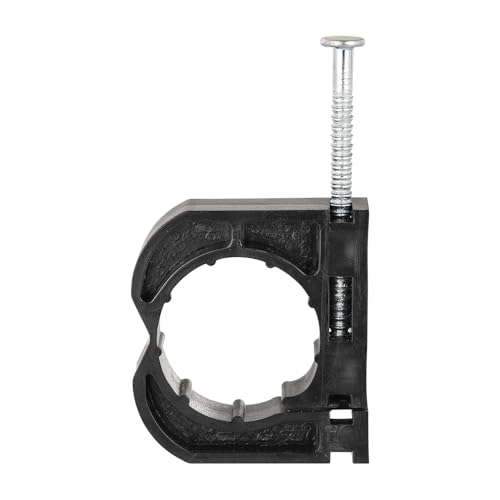 (Pack of 50) EFIELD 1/2-inch Full Clamp S-Snail J-Hook with Nail For 1/2