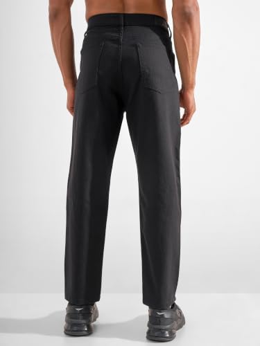 Image of Highlander Men Men's Straight Relaxed Fit Jeans | Stretchable | Everyday Comfort & Style| Jeans for Man|Premium Cotton Blend