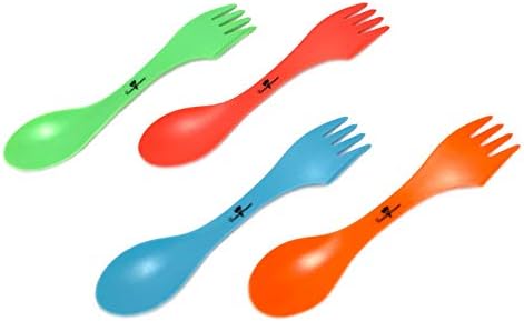 Cooks Drawer Multi Color Spork 4 Pack Camping Flatware