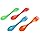 Multi Color Spork 4 Pack Camping Flatware