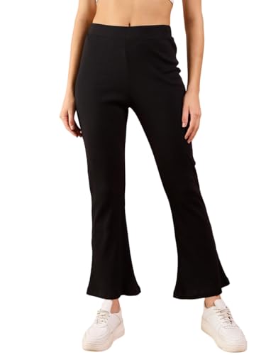 Image of Pivl Women's Bell Bottom /Boot Cut Trackpants - Stylish & Comfortable Casual Summer Wear|| Trouser