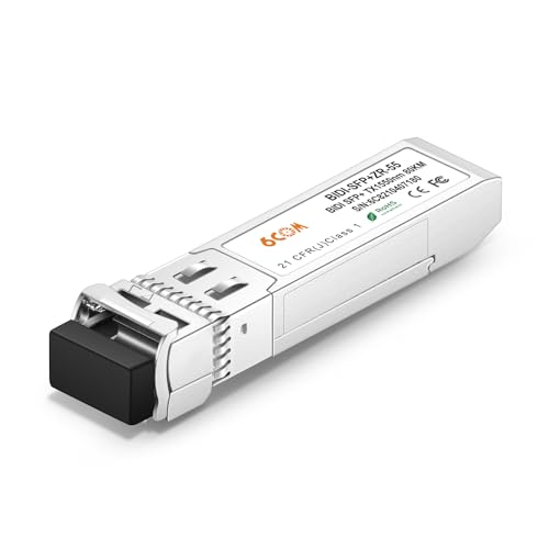Image of 2 Pair of 10G BiDi SFP+ Transceiver, 10GBase-BIDI 1490nm /1550nm SMF, up to 80km, Compatible with Cisco, Ubiquiti, D-Link, Supermicro, Netgear and Other Open Switches