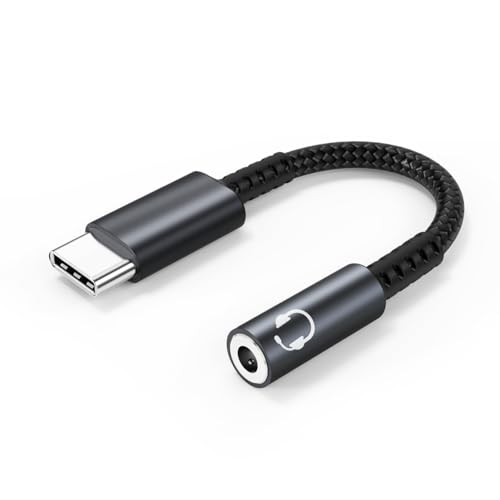 Type-C Cz ϊA_v^[ USB-C to 3.5mm CzWbN DAC nC]Ή I[fBIA_v^ ʘbEʒΉ ^CvC Cz ϊP[u iC҂ ϋv Type-C[q X}z/Phone 15/1
