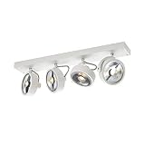SLV lampada a plafone da parete e soffitto KALU CW/illuminazione da parete e soffitto per interni, lampada a plafone, lampada a plafone da parete, faretto da soffitto / GU10 75W bianco