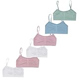 Bonito sujetador para niña, paquete de 6 unidades, varios colores