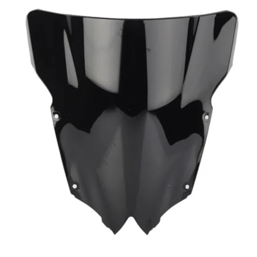 Pare-brise double bulle pour YZF R6 600 de 2008 à 2016 : saute-vent noir sport