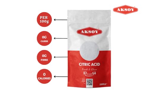Aksoy Citric Acid Food Grade 2300gr || Non-GMO, Anhydrous, Make Your Own BathBomb, No Additives, Sour Drinks, Household Cleaning with Citric Acid Powder (Packaging may vary) - Image 7