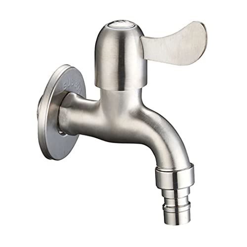 Robinet d'eau froide 2 pouces en acier inoxydable pour lave-linge