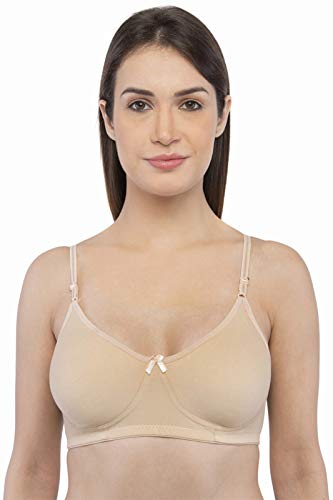 Women's Cotton Non-Padded Non-Wired Full-Coverage T-Shirt Bra - Beam Assorted Solid Colours (Pack of 1)