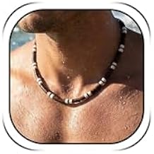 Puka Shell Necklace Men Beaded Surfer Necklace Beach Vacation Essentials Hawaiian Jewelry Summer Outfits for Men