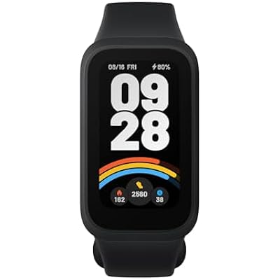 XIAOMI Smart Band 9 Active Global Version, 1.47'' 60Hz Display, 18-Day Battery, 5ATM Waterproof Fitness Tracker with All-Day Health Monitor, 50 Sports Modes (Black)