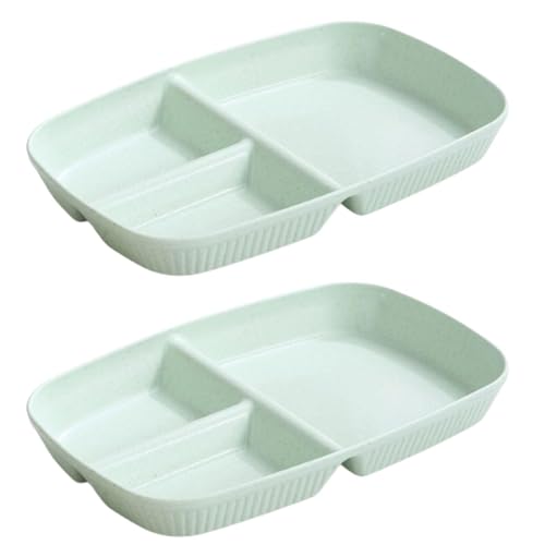 ランチプレート サラダ皿 仕切り皿 【2個】 軽い 割れにくい 深め すくいやすい 食器 フード トレイ 皿 クリーム カフェ風 分割ディナートレイランチコンテナフードプレート クリーム ベージュ 電子レンジ 食洗機対応 子供用食器 ワンプレート 皿 大人