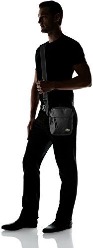 Lacoste Men's NH2102NE Cross-Body Bag, Noir, One Size UK