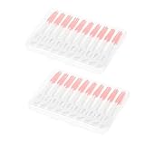 SAFIGLE 80pcs Interdental Brush Set Flexible Gum Massaging Floss Picks for Oral Care Portable Teeth Cleaner for Daily Use Cleaning Supplies