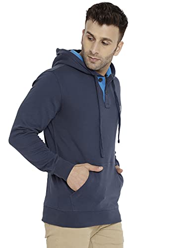 Image of CHKOKKO Men's Polycotton Hooded Sweatshirt