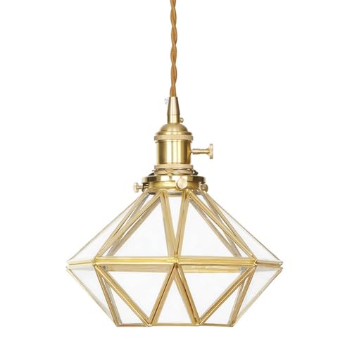 Lampe à suspension en verre nordique pour éclairer une grande table de salle à manger
