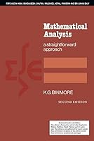 Mathematical Analysis South Asian Edition: A Straightforward Approach 0521288827 Book Cover