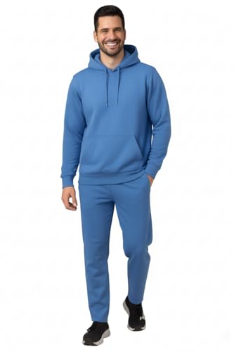 Image of Mack Jonney Solid Track Suit for men | Co-ord Set | Warm Fleece Tracksuit Set | Full Sleeve Hoodie