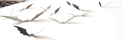 Miniatura 7 de Murciélagos de decoración de Halloween, suministros de decoración  Adhesivo decorativo 3D de pared de murciélago aterrador para Halloween,