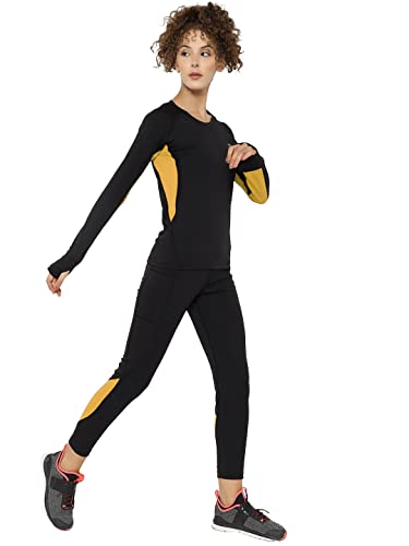 Image of CHKOKKO Women Polyester Sports Activewear Yoga Suits