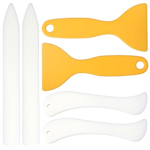 CRASPIRE 4 peças de pastas ósseas de papel para artesanato com vinco e pontuação dobrável conjunto d