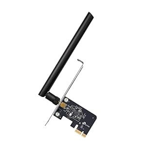 TP-Link PCIe WiFi Card AC600 for Desktop PC, Dual Band Wireless Internal Network Card(Archer T2E) High-Gain Antenna, MU-MIMO, WPA3, Low Profile, Supports Windows 10/11