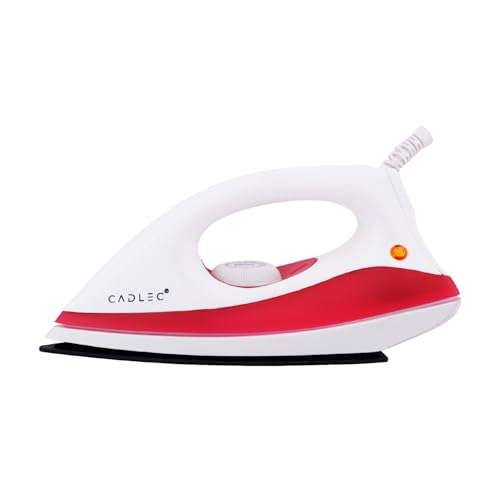 Image of Cadlec Advanced Lightweight Dry Iron with Non-Stick Teflon Coating | 1000W | Sleek Design | 2-Year Warranty