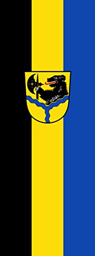Drapeau portrait Haiming de 400x150 cm pour mât publicitaire