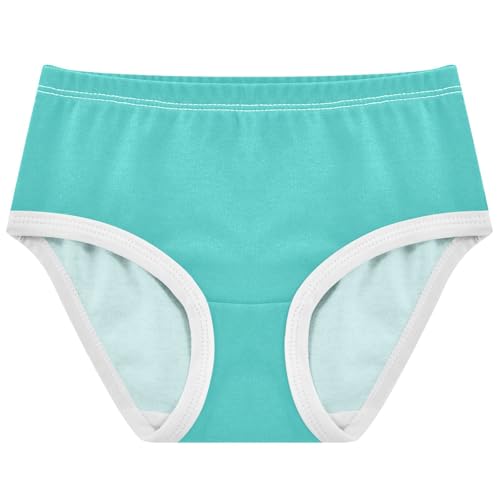 Joisal Girls Underwear Toddlers 2t Cotton Panties for Girl Bright Undies Kids Briefs Medium Turquoise Blue
