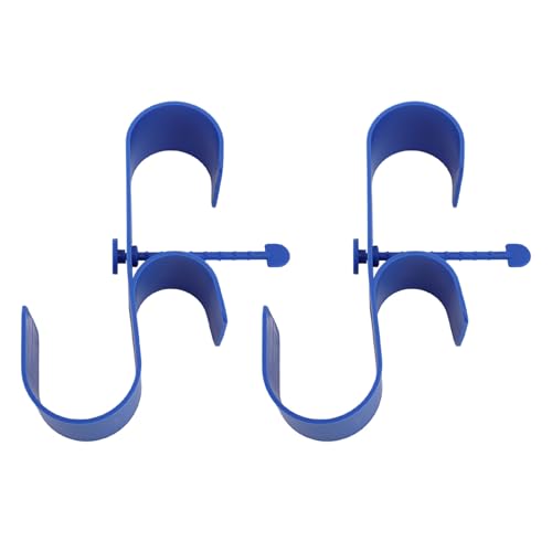 EBTOOLS 2PCS �v�[���t�F���X�t�b�N �X�C�~���O�v�[���|�n���K�[ �z�[�X�u���V�ق����p���@�\�Ǌ|���c�z���_�[ ? �v���X�`�b�N�A�h�����s�v�̃��N�����v�f�U�C���A0.5�C���`�̊ی^/�t�F���X�ɓK��